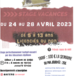 affiche stage avril